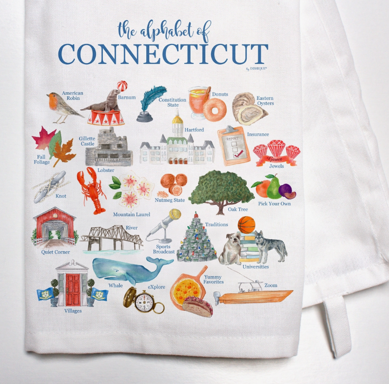 Connecticut Alphabet Towel Good Cause Gifts