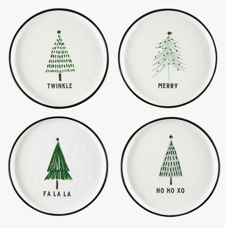Holiday appetizer plates top